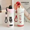 Best-selling 316 stainless steel water cup with high appearance level, student large-capacity insulated cup, light luxury coffee cup for carrying when going out details Picture